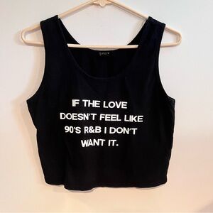 “90s R&B” Cropped Tank
